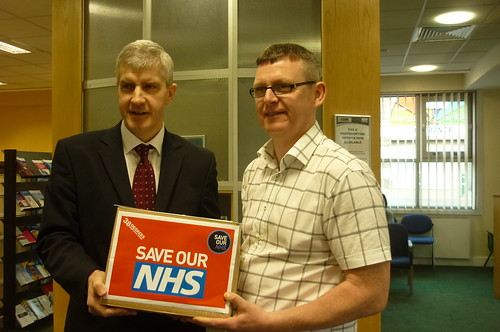 NHS petition hand-in Halton