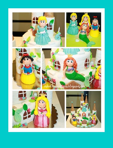 Detalhes Bolo Princesas Disney by Osbolosdasmanas