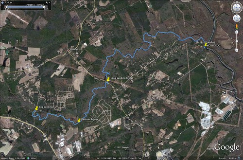 Ebenezer Creek GPS Track