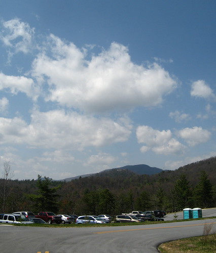 Parking lot at Gorges State Park