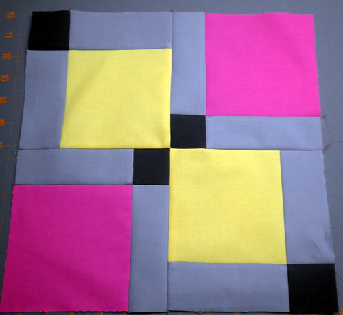 Fourth Inning - Block 5 - Patchwork Squared Modern Solids Quilt Along