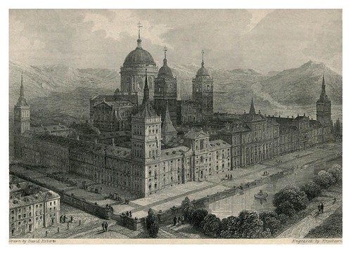 011-Palacio del Escorial- The tourist in Spain (1837)-Roberts David
