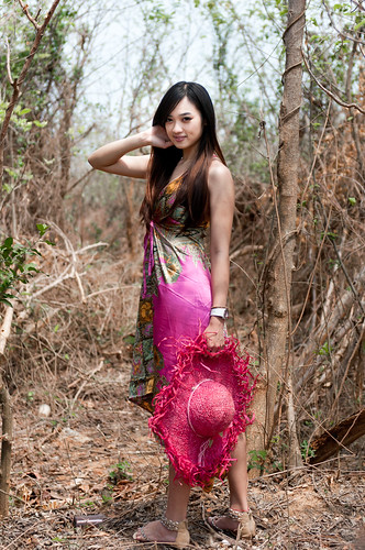 フリー写真素材|人物|女性|アジア女性|ドレス|台湾人|