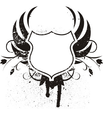 blank shield logo. istockphoto_4173117-grunge-winged-lank-shield