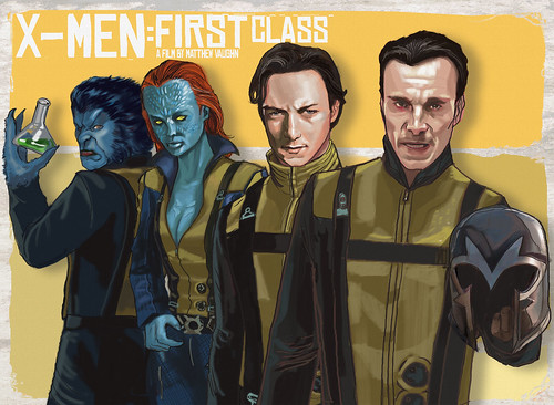 X-men: first class marvel comics kelvin chan rocketraygun GROUP