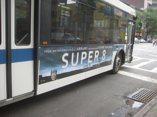 super 8 alien creature. Super 8 movie poster billboard