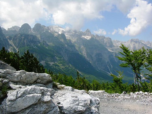 The Accursed Mountains, from Thethi Pass, Albania by David&Bonnie