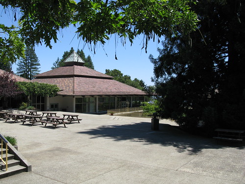 Cowell College dining hall.