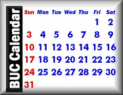 BUC Calendar