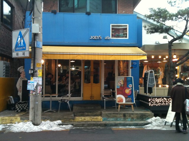 Hongdae is the home of cute cafes and restaurants