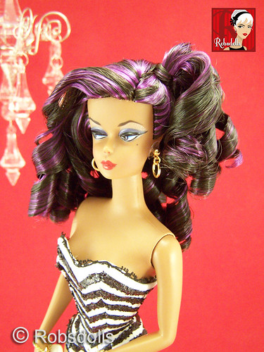 black hair with highlights styles. lack hair with purple