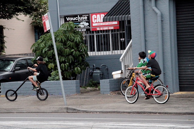 bondi kids on their cool bikes
