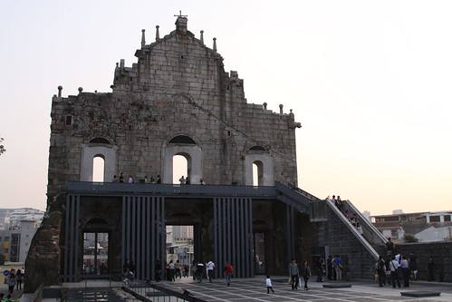 Rear view of the Ruins of St. Paul's