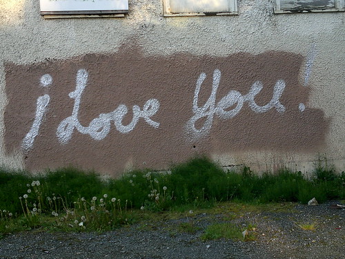 i love you graffiti. quot;i love youquot; graffiti in East Van - 051920117393