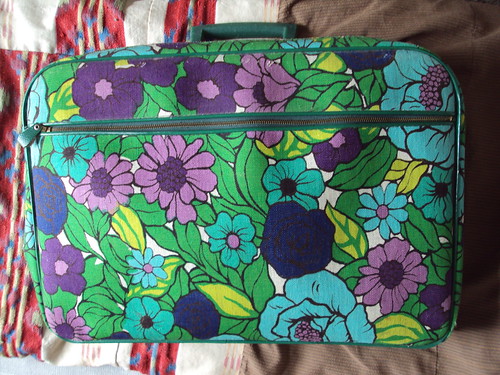Vintage Floral Suitcase 