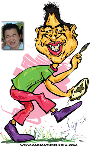 My caricature by M.R.Rajamaran