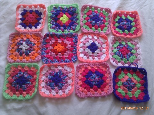 granny blanket squares for the crochet a rainbow project for japan