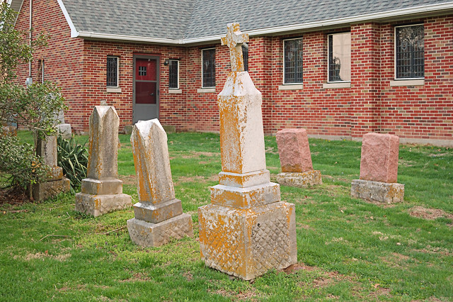 Saint Nicholas Roman Catholic Church, in Pocahontas, Illinois, USA - cemetery