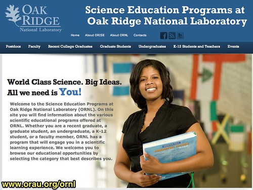 Science Education Programs at Oak Ridge National Laboratory