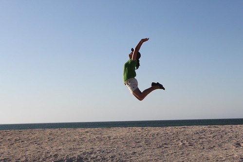 IMG_3170-Jing Yi in an exuberant leap over Shell Beach.JPG