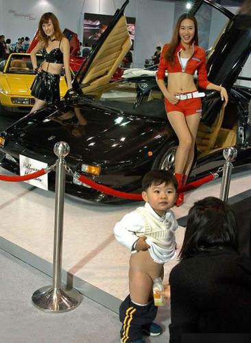 Only at the Shanghai Auto Show...