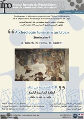 Archéologie funéraire du Liban. Séminaire 4 - Ifpo 2011