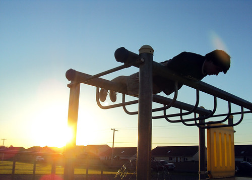 Planking At Sunset