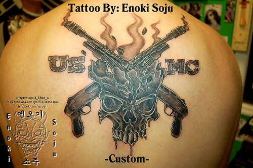 usmc tattoos. Shotguns, amp; USMC Tattoo