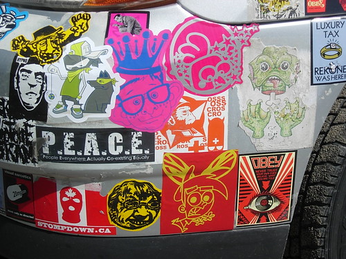 stickers on my ride