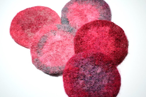 Coasters, Felted