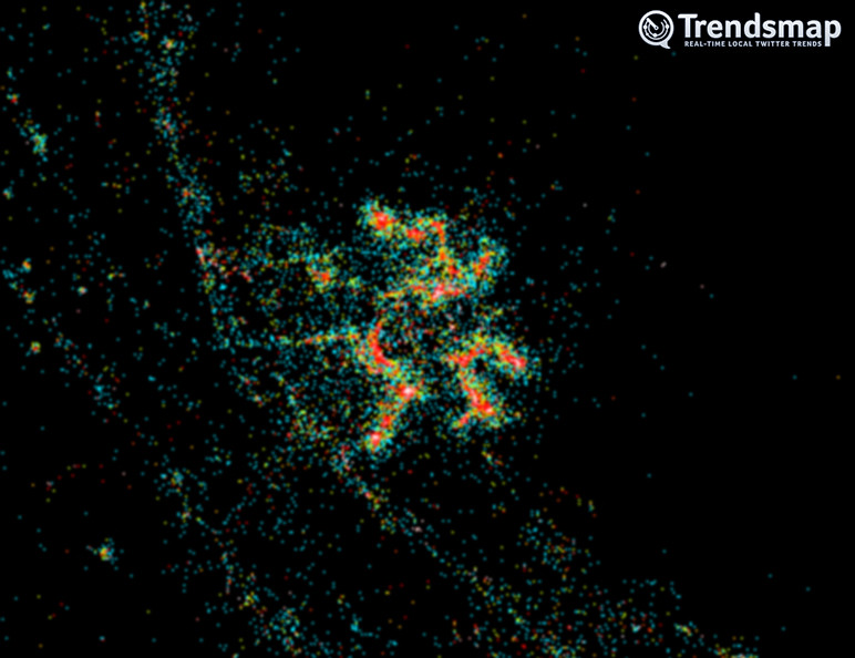 Trendsmap painting airports, SFO