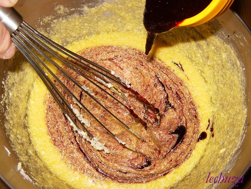 Cake de moras y choco-mermelada