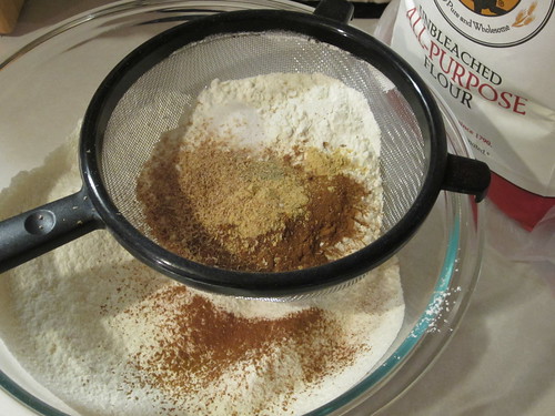 sifting flour & spices