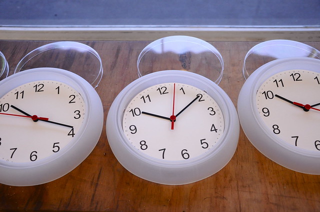 Clocks ready to be painted