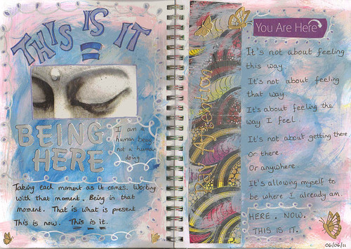 this is it art journal page