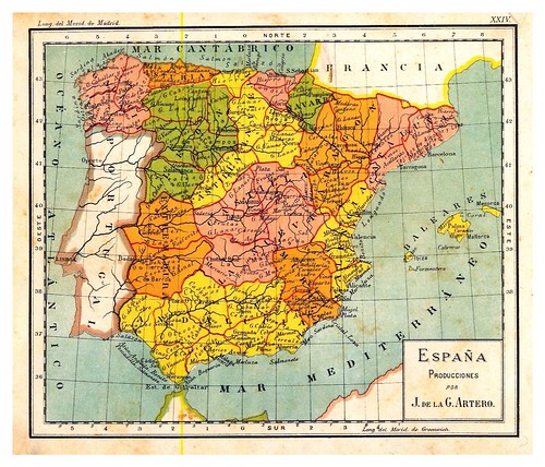 005-España producciones-Atlas De Geografía- Astronómica, Física, Política Y Descriptiva 1908- Juan G. Artero
