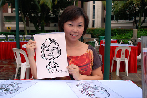 caricature live sketching for birthday party 16042011 - 3