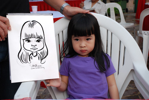 caricature live sketching for birthday party 16042011 - 7