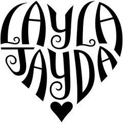 "Layla" & "Jayda" Ambigram