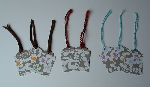 Recycled Kleenex Box Gift Tags