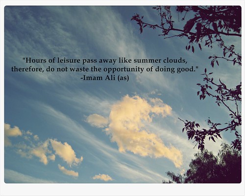 ... hours pass away like summer clouds. By trusimplicity