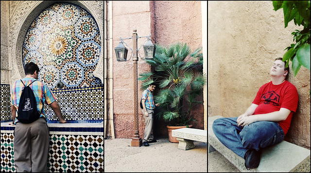 Epcot World Showcase Morocco triptych