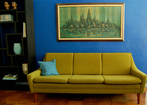 Reupholstered Dux Sofa