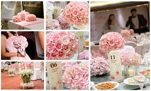 pink wedding ideas-colors, theme