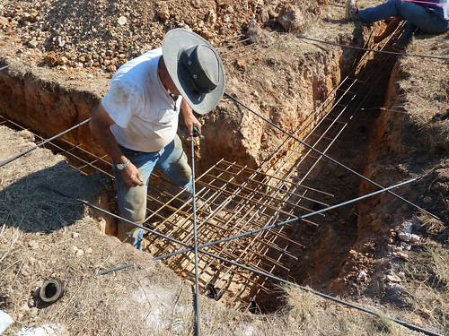 trench work and laying steel - 18