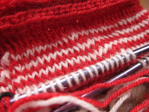 Twined Knitting Close Up