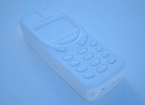 Nokia 3310 clay render