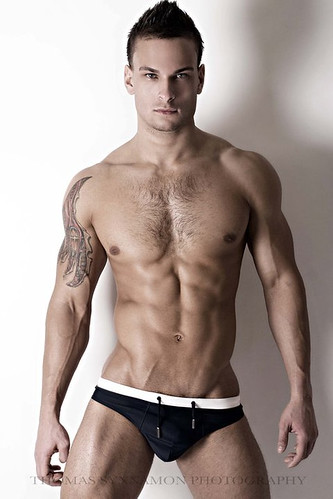 sexy cute hunk hot muscle underwear male model