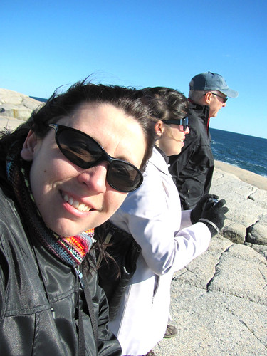 Me, Jamie & Reg at Peggy's Cove, Nova Scotia
