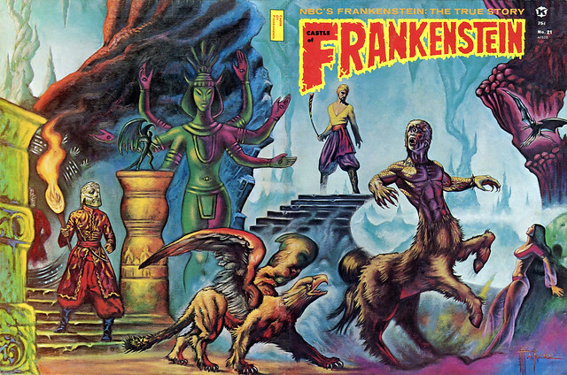 Castle Of Frankenstein, Issue 21 (1974) Cover Art by Marcus Boas